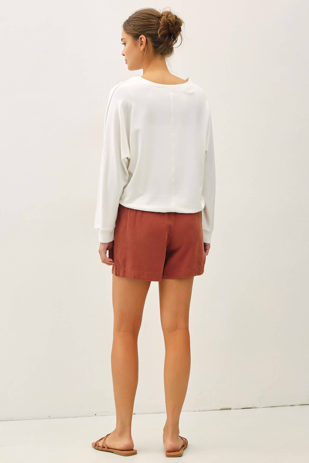 Be Cool - NEW SHADE-HIGH RISE PULL ON TENCEL SHORT