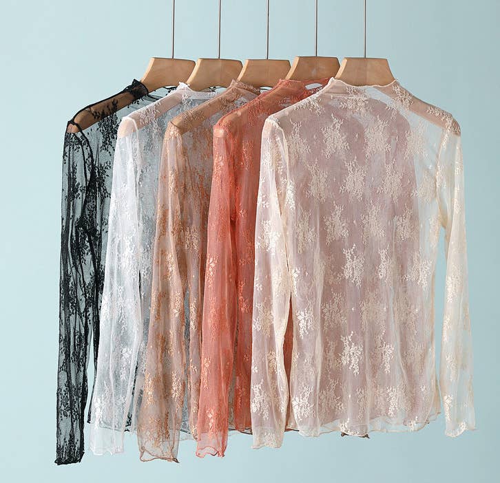 Hope & Sunshine - Lace Mesh Top