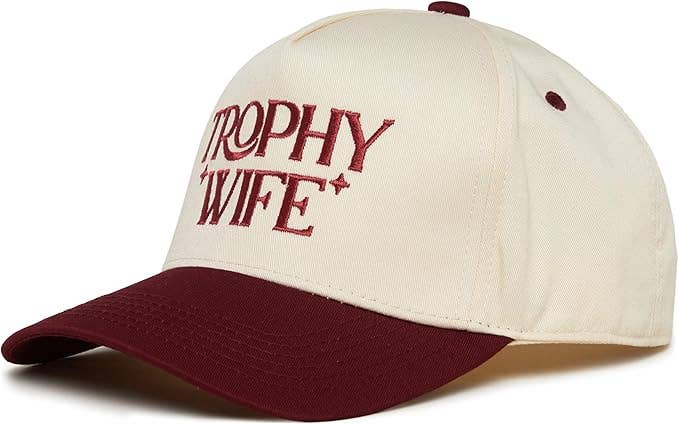 Funky Junque - Two Tone Cap -  Trophy Wife - Burgundy/Beige