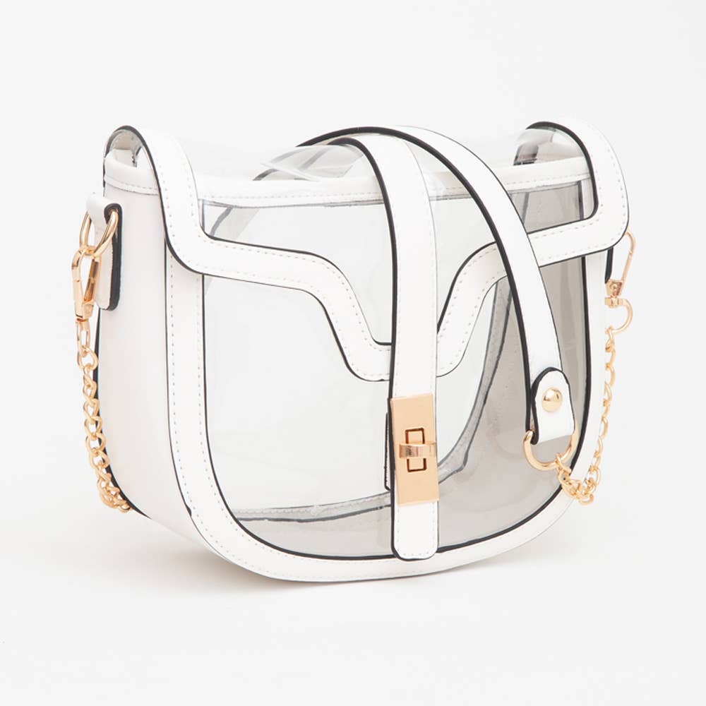 Sensibling Corp. - Clear Transparent Saddle Bag