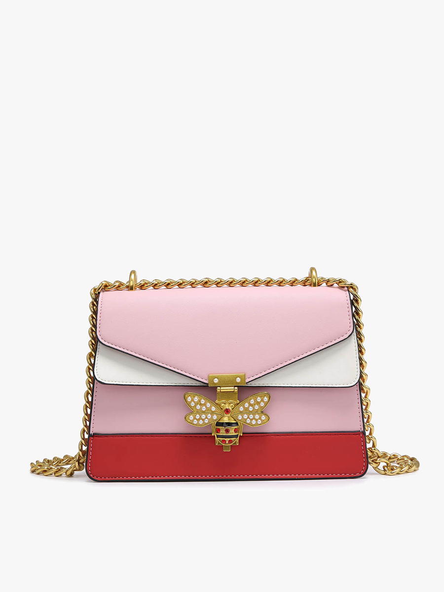 Jen & Co. - PP2051 Keri Jeweled Bee Crossbody