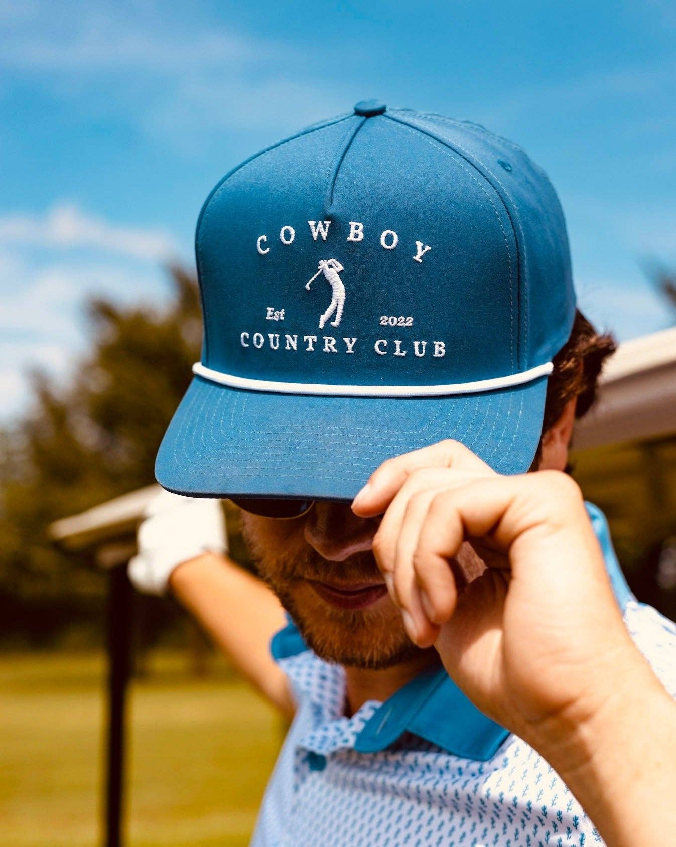 Cowboy Country Club - Golfer Roped Hat Navy
