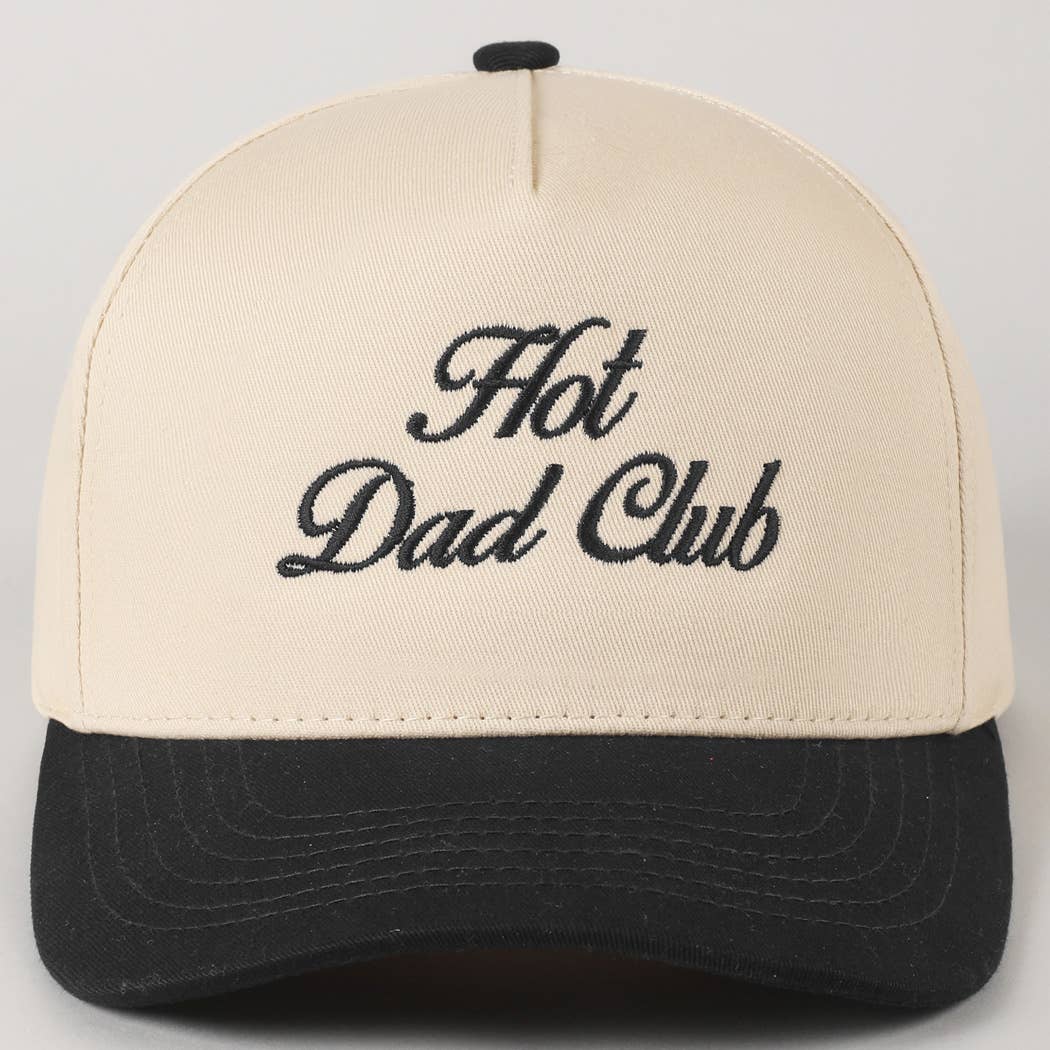 Fashion City - Hot Dad Club Lettering Embroidery Trucker Hat