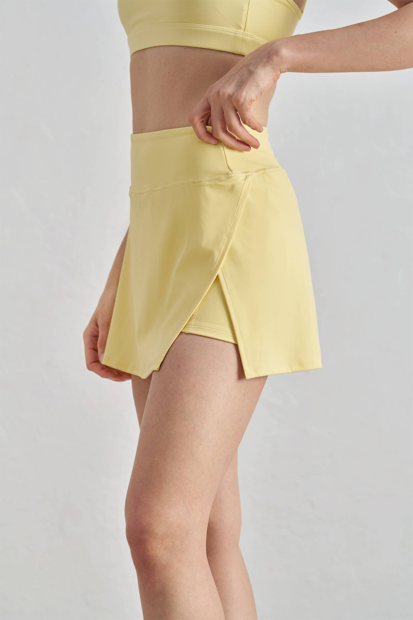 Vida Active Slit Mini Skirt: Barbie Pink / S