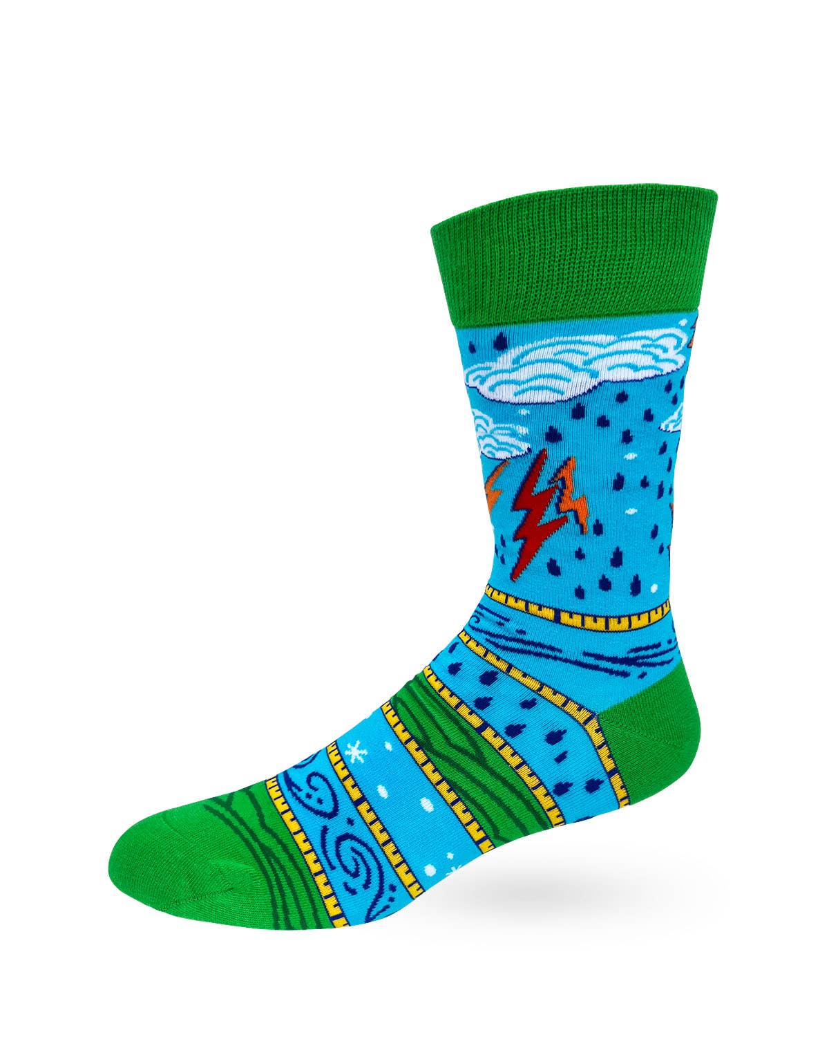 Fabdaz - I'm No Weatherman But You Can Expect A Few Inches Tonight Men's Novelty Crew Socks