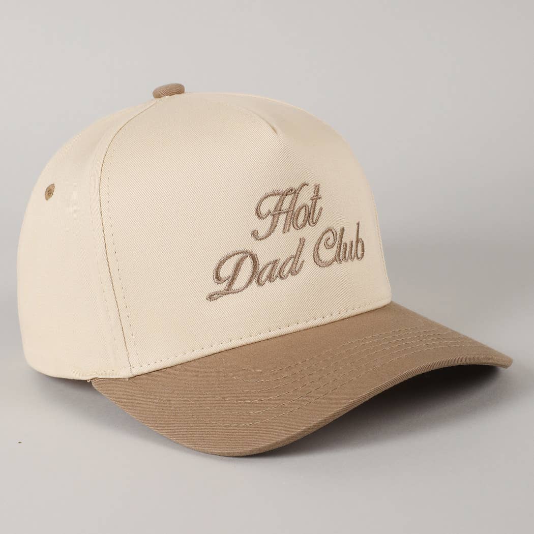 Fashion City - Hot Dad Club Lettering Embroidery Trucker Hat