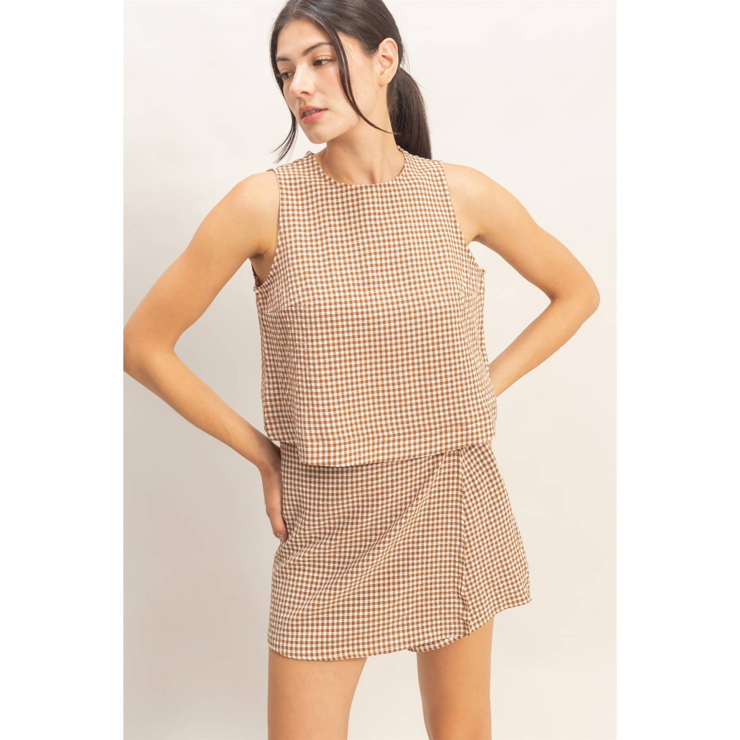 HYFVE - Gingham Skort Set