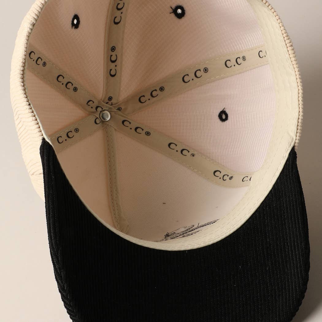Fashion City - Sounds like Bullshit Corduroy Trucker Baseball Cap