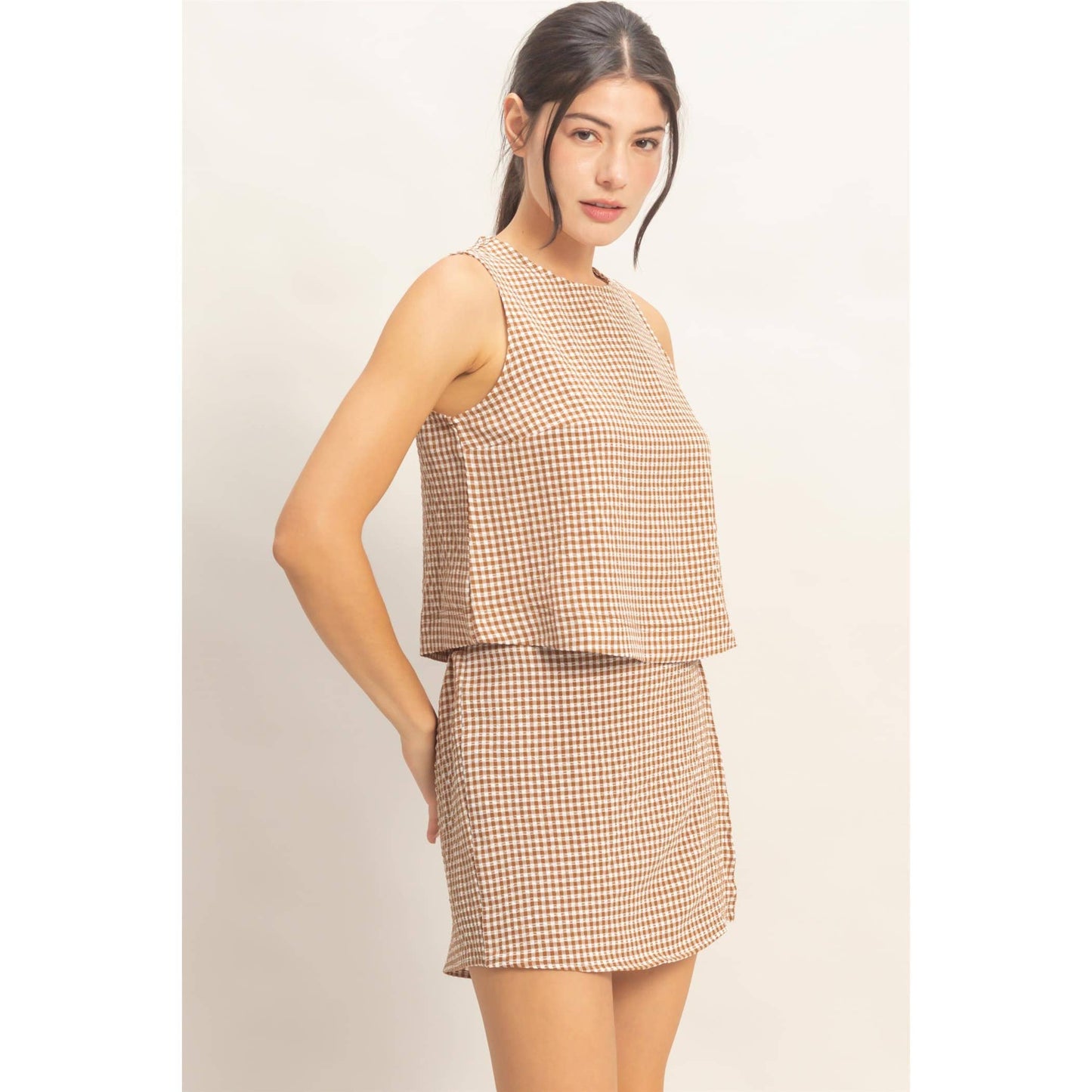 HYFVE - Gingham Skort Set