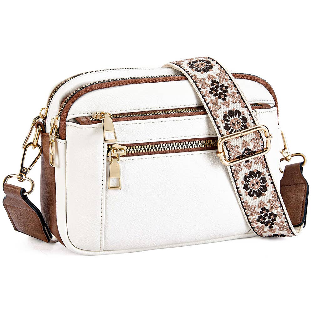 Wholesalesir - Multi Functional Zipper Crossbody Bag