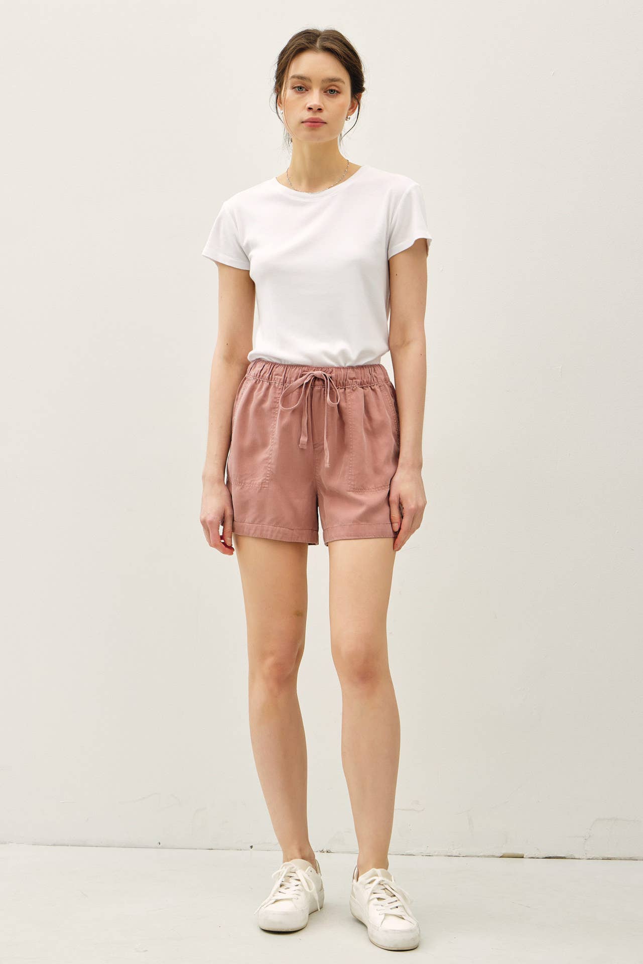 Be Cool - NEW SHADE-HIGH RISE PULL ON TENCEL SHORT