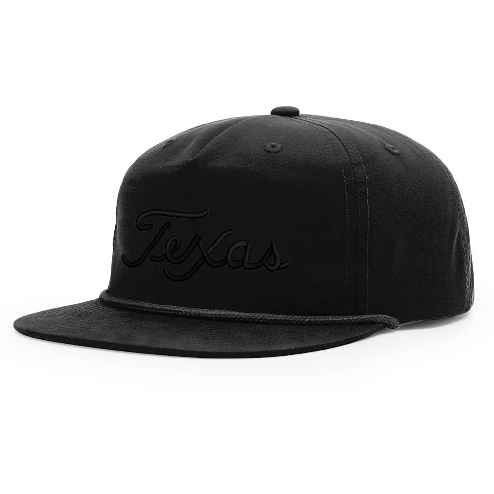 TWT Brand - Texas Script Grandpa Rope 3D Embroidered Hat