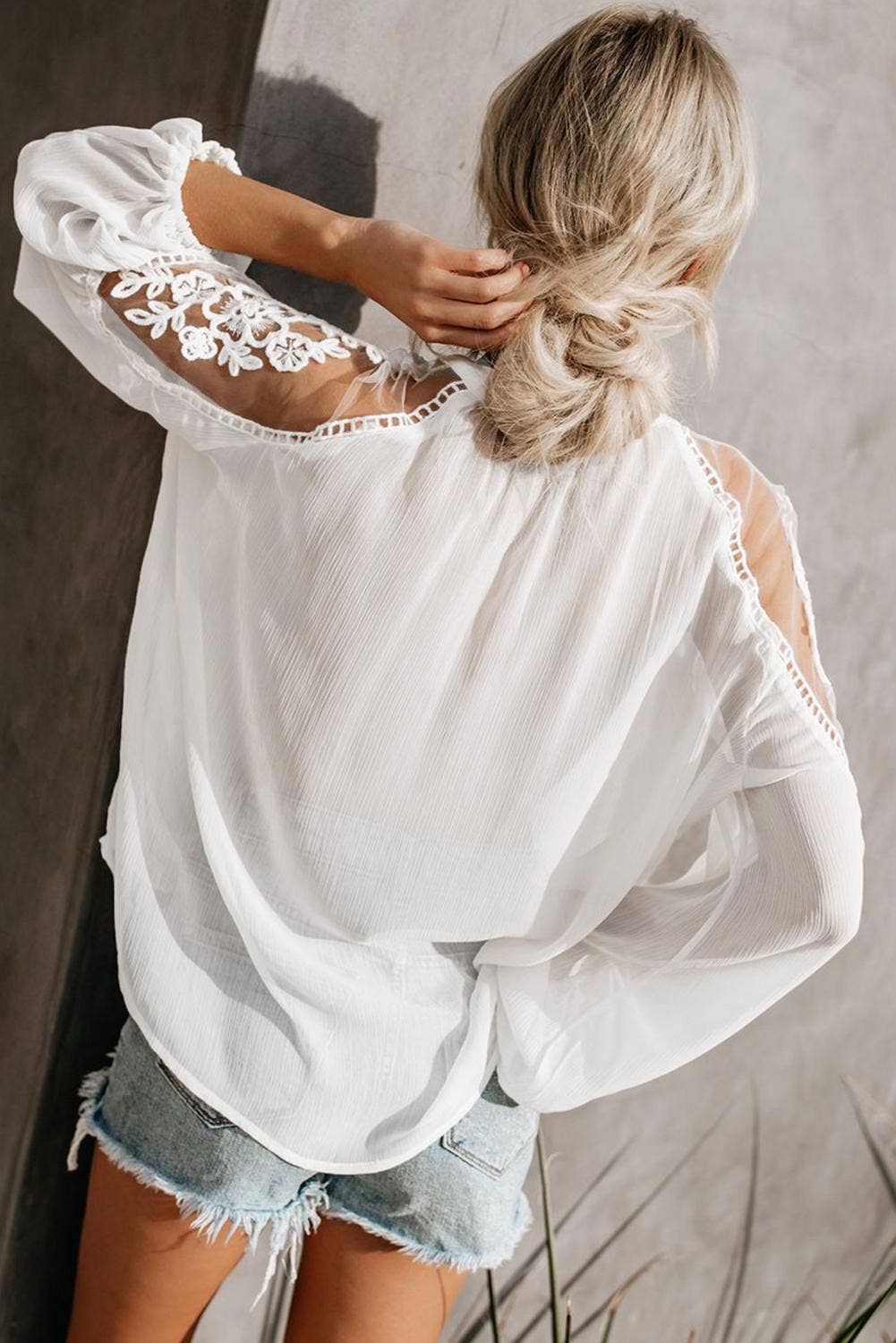 Tracie's - Formal Lace Blouse