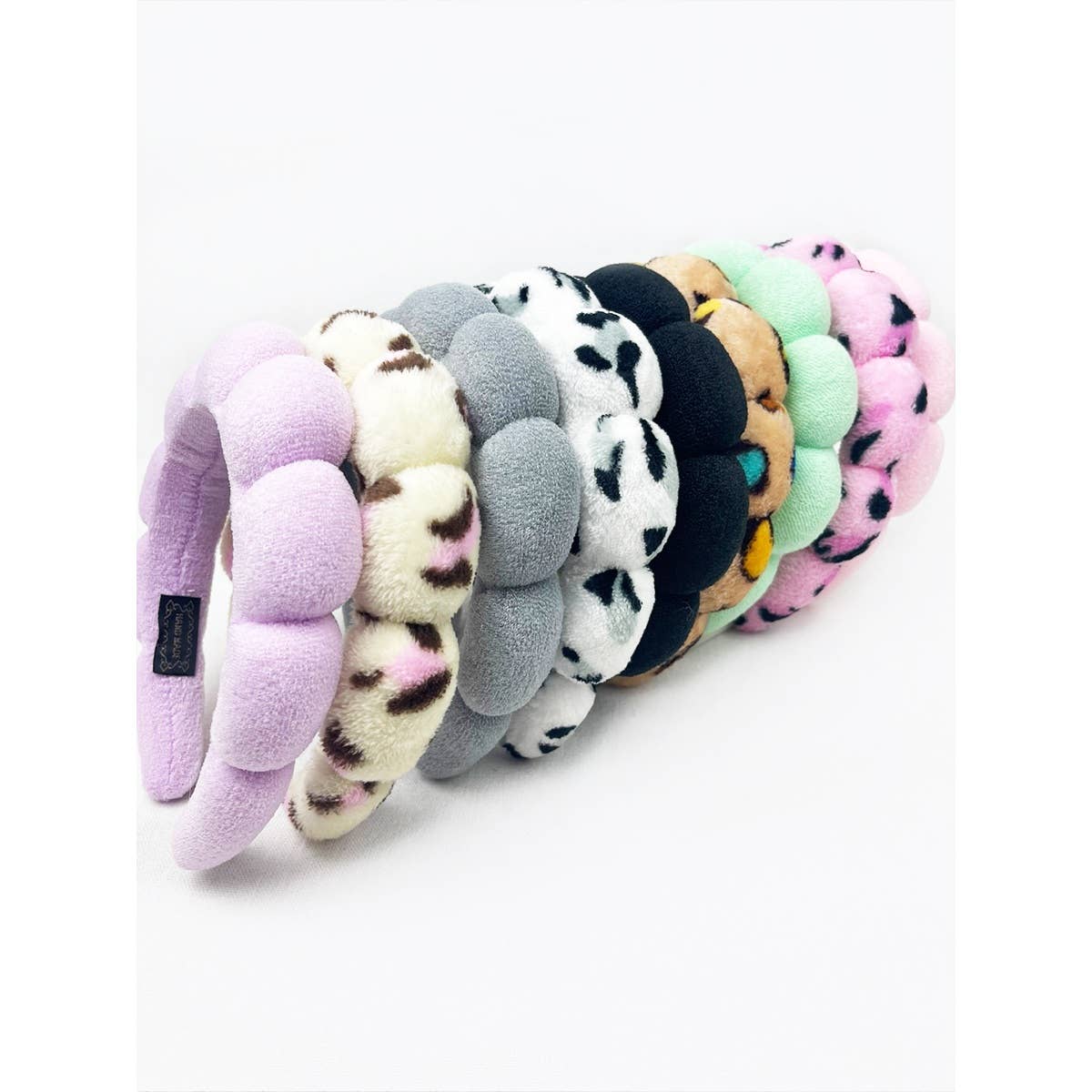 Love and Repeat - Leopard and Solid Mix of Spa Headband