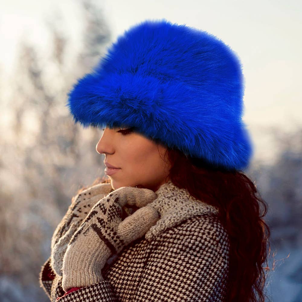 Sensibling Corp. - Fuzzy Faux Fur Bucket Hat