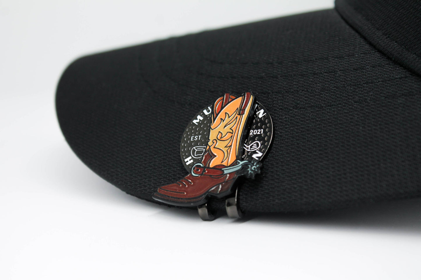 Cowboy Boot Golf Ball Marker + Magnetic Hat Clip