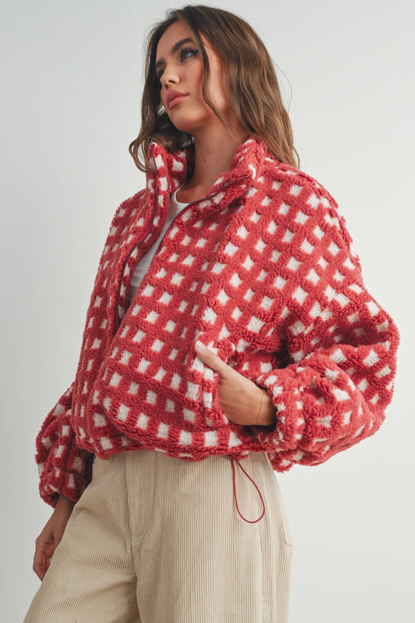 BUTTERMELON - Fuzzy Sherpa Jacket - BMJ7254