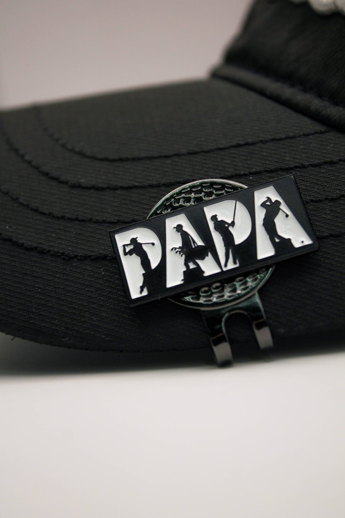 PAPA Golf Ball Marker + Magnetic Hat Clip