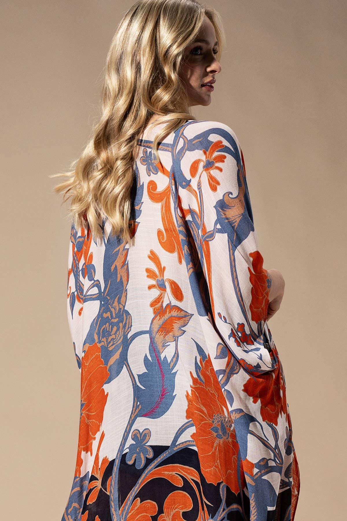Urbanista - Orange Blue Multi Kimono
