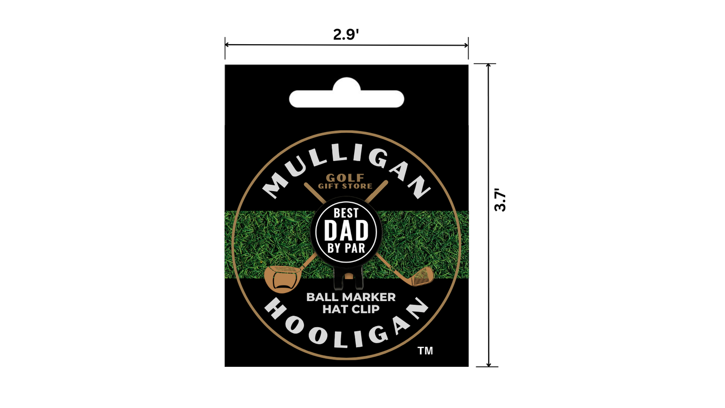 Best Dad by Par Golf Ball Marker + Magnetic Hat Clip
