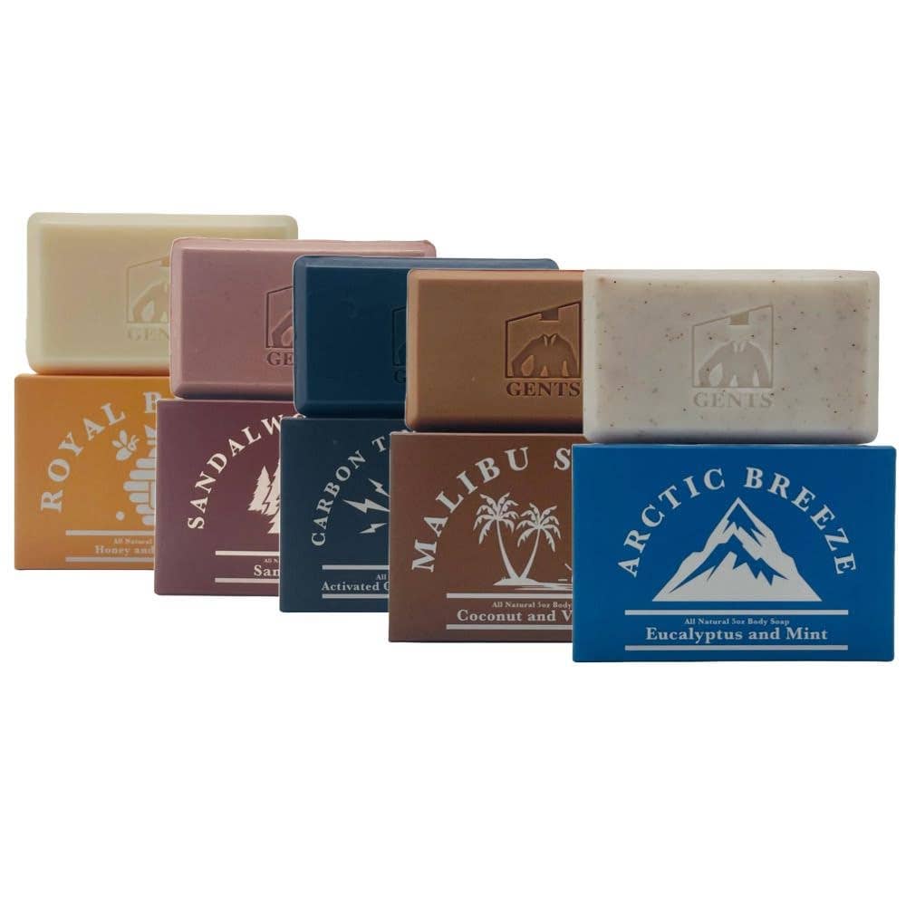 GENTS FINE GROOMING PRODUCTS - GENTS Body Soaps 5 oz All Natural 5 DIFFERENT SCENTS