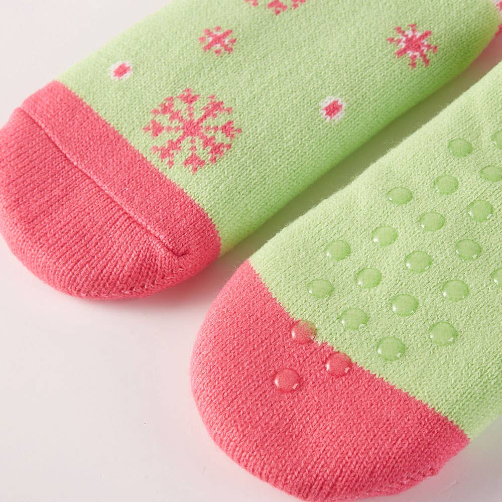 Sensibling Corp. - 6Pairs - Holiday Grinch Non-Slip Cozy Winter Socks Set