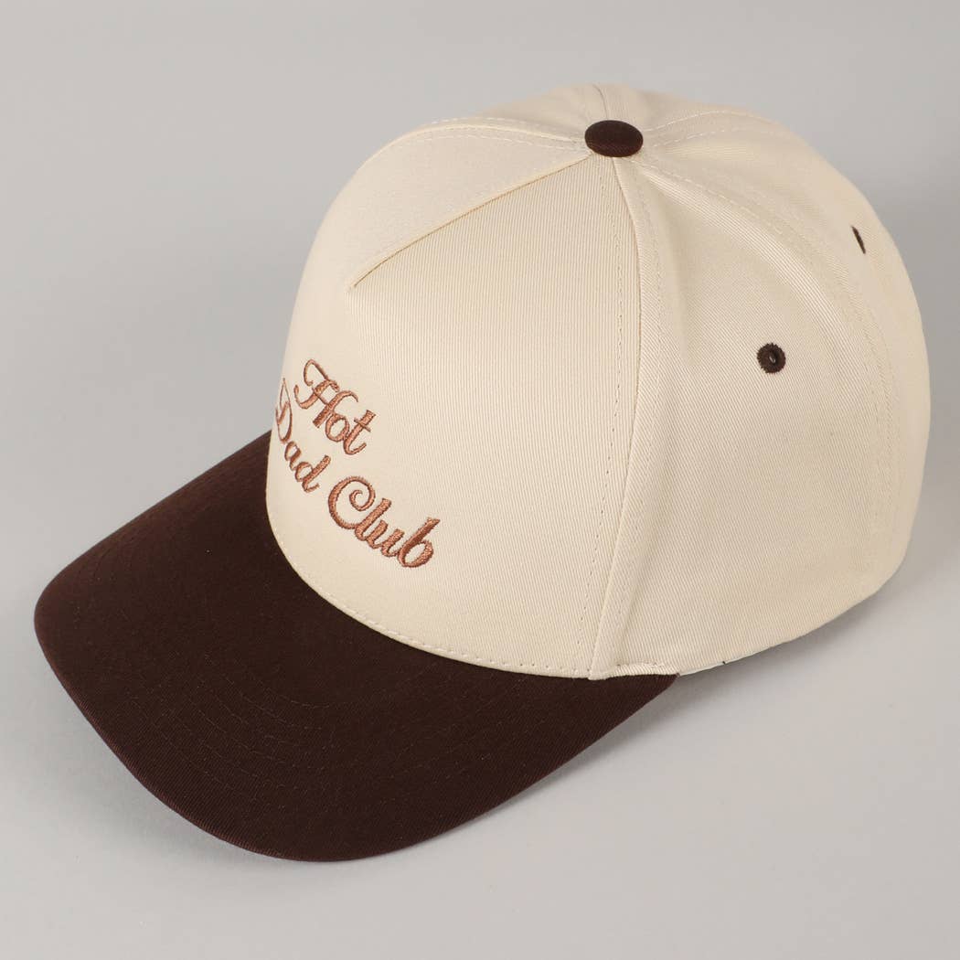 Fashion City - Hot Dad Club Lettering Embroidery Trucker Hat