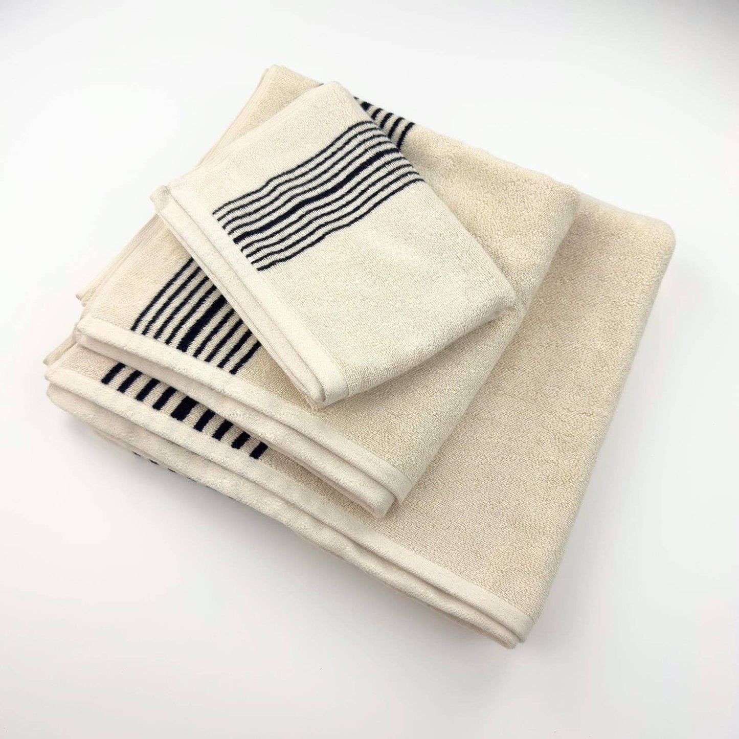 The Loomia - Melika Turkish Cotton Striped Terry Towel
