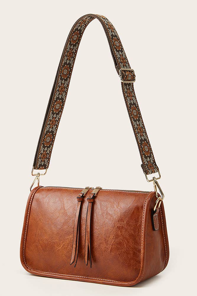 UNISHE - PU Leather Bohemia Strap Crossbody Bag ZK2010