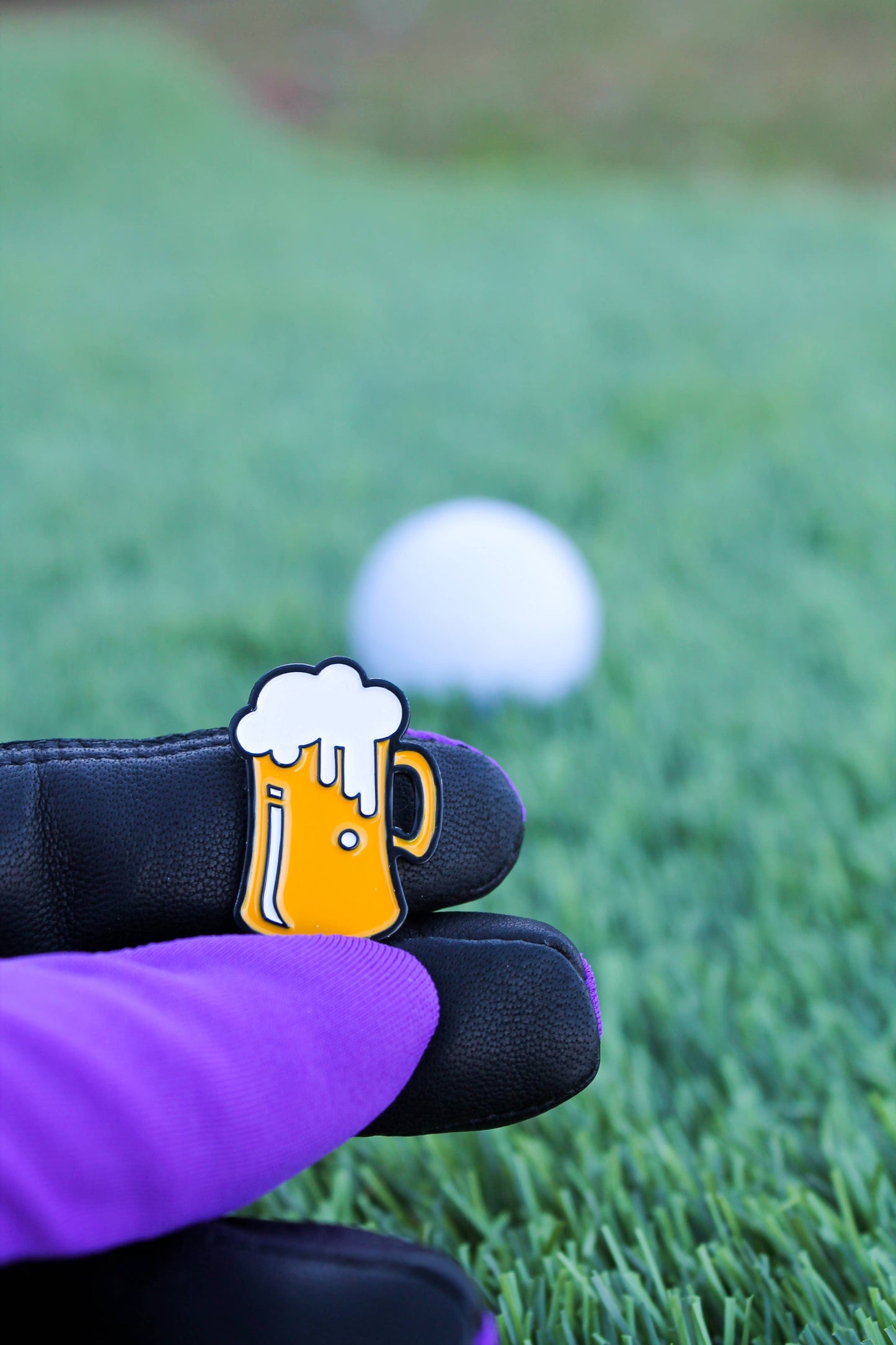 Beer Mug Golf Ball Marker+Magnetic Hat Clip, Golf Gift