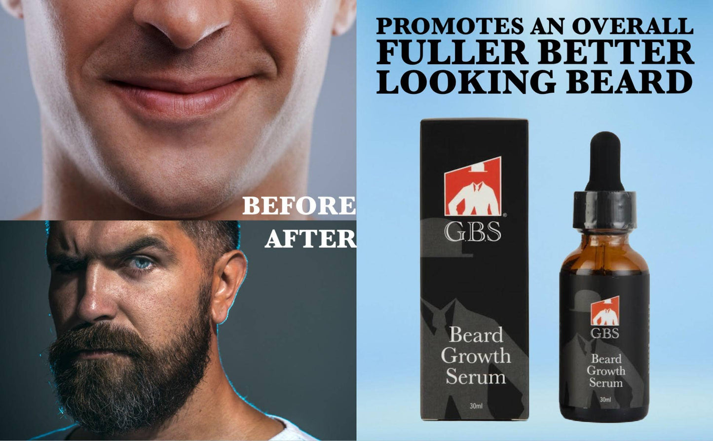 GENTS FINE GROOMING PRODUCTS - GBS Beard Growth Kit