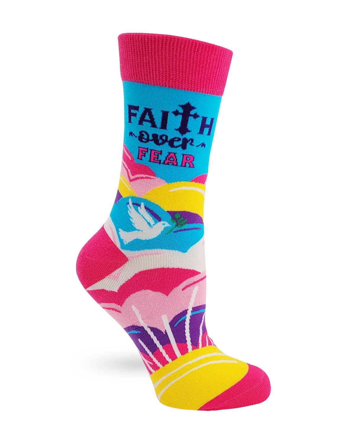 Fabdaz - Faith Over Fear Women's Crew Socks