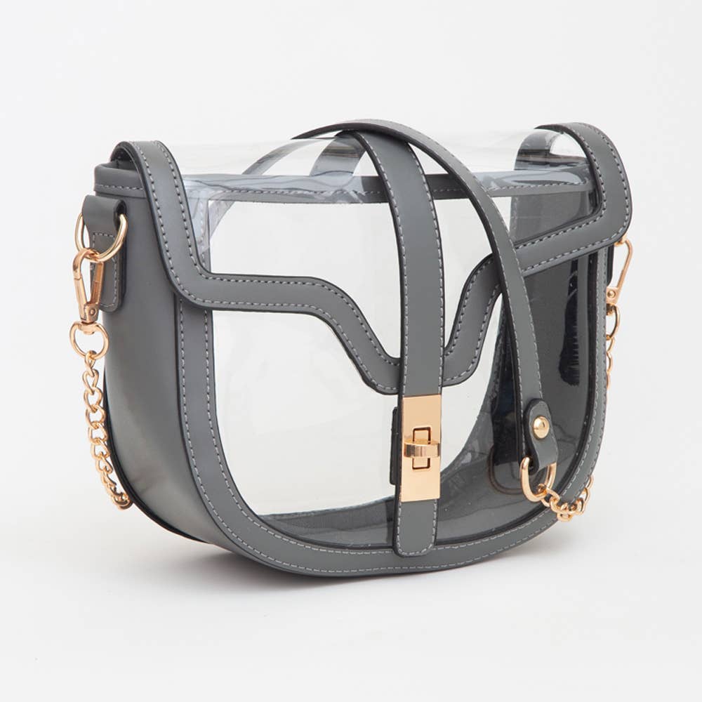 Sensibling Corp. - Clear Transparent Saddle Bag