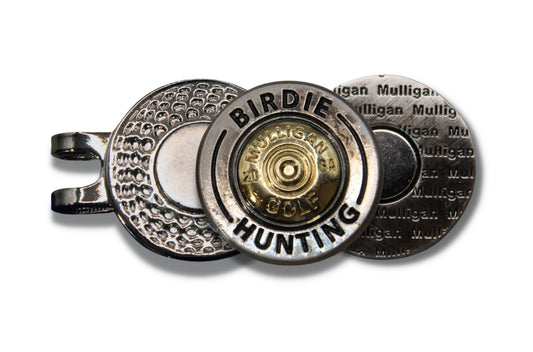 Birdie Hunting Shotgun Shell Ball Marker + Magnetic Hat Clip
