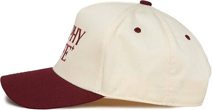 Funky Junque - Two Tone Cap -  Trophy Wife - Burgundy/Beige