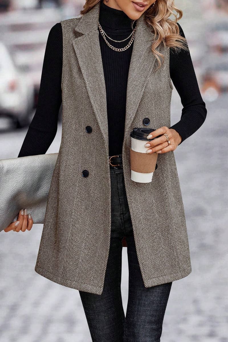 CWOCASL00  SLEEVELESS BLAZER