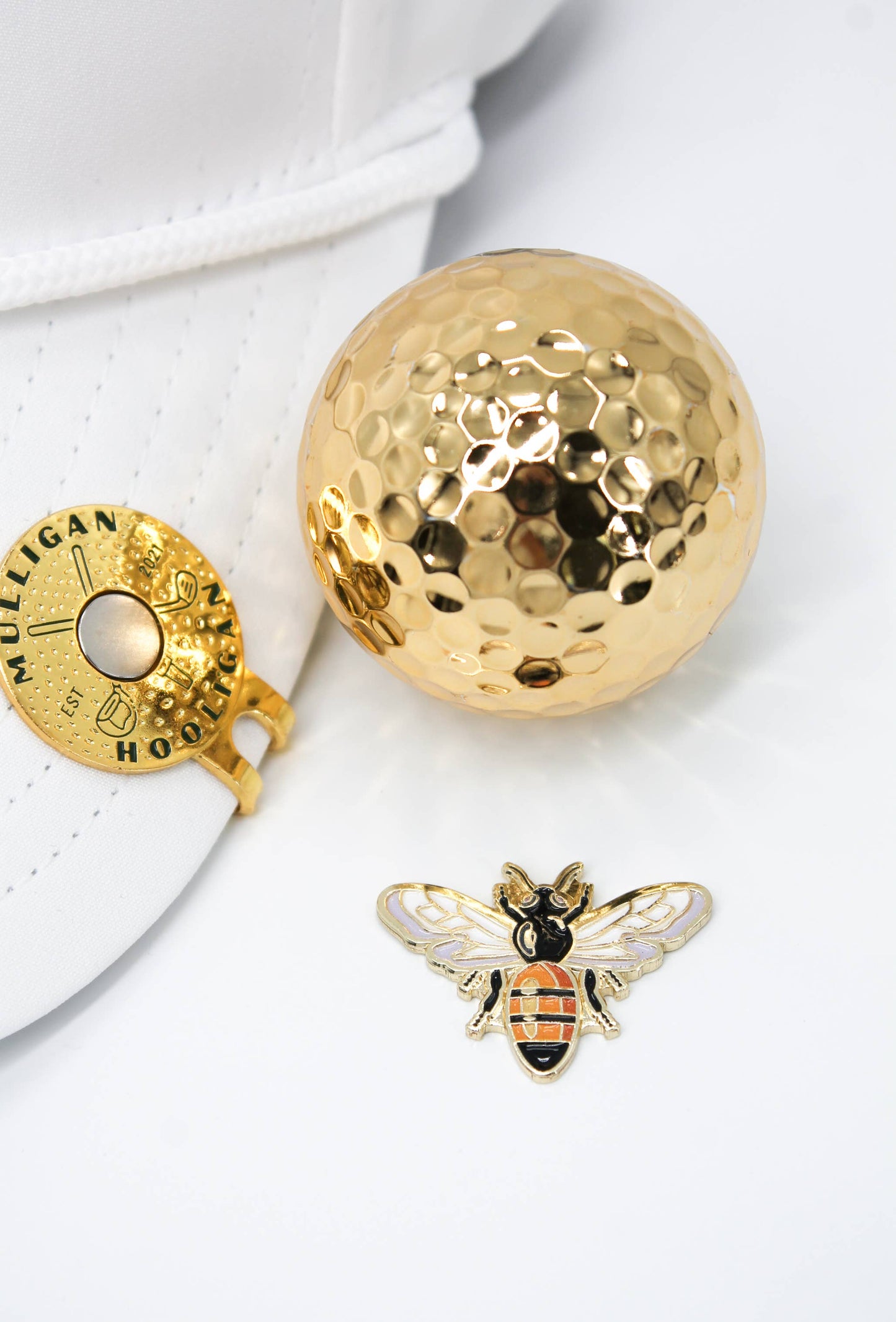 Bee Golf Ball Marker + Magnetic Hat Clip