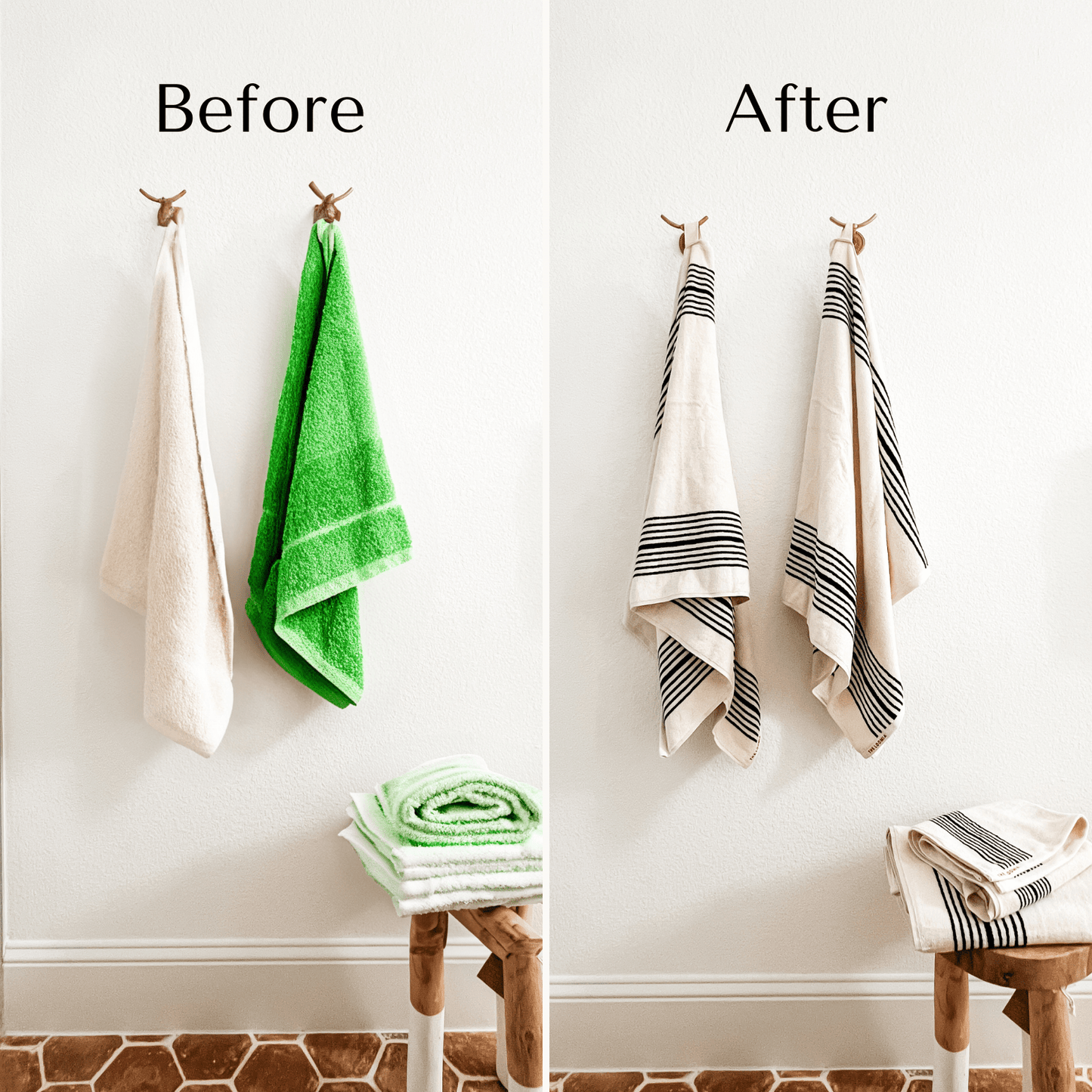 The Loomia - Melika Turkish Cotton Striped Terry Towel