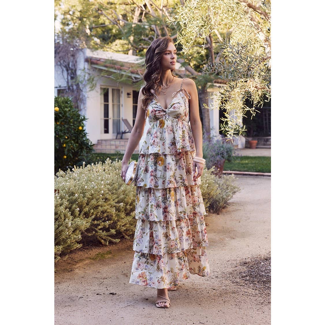 CALL FOR ROMANCE FLORAL MAXI DRESS