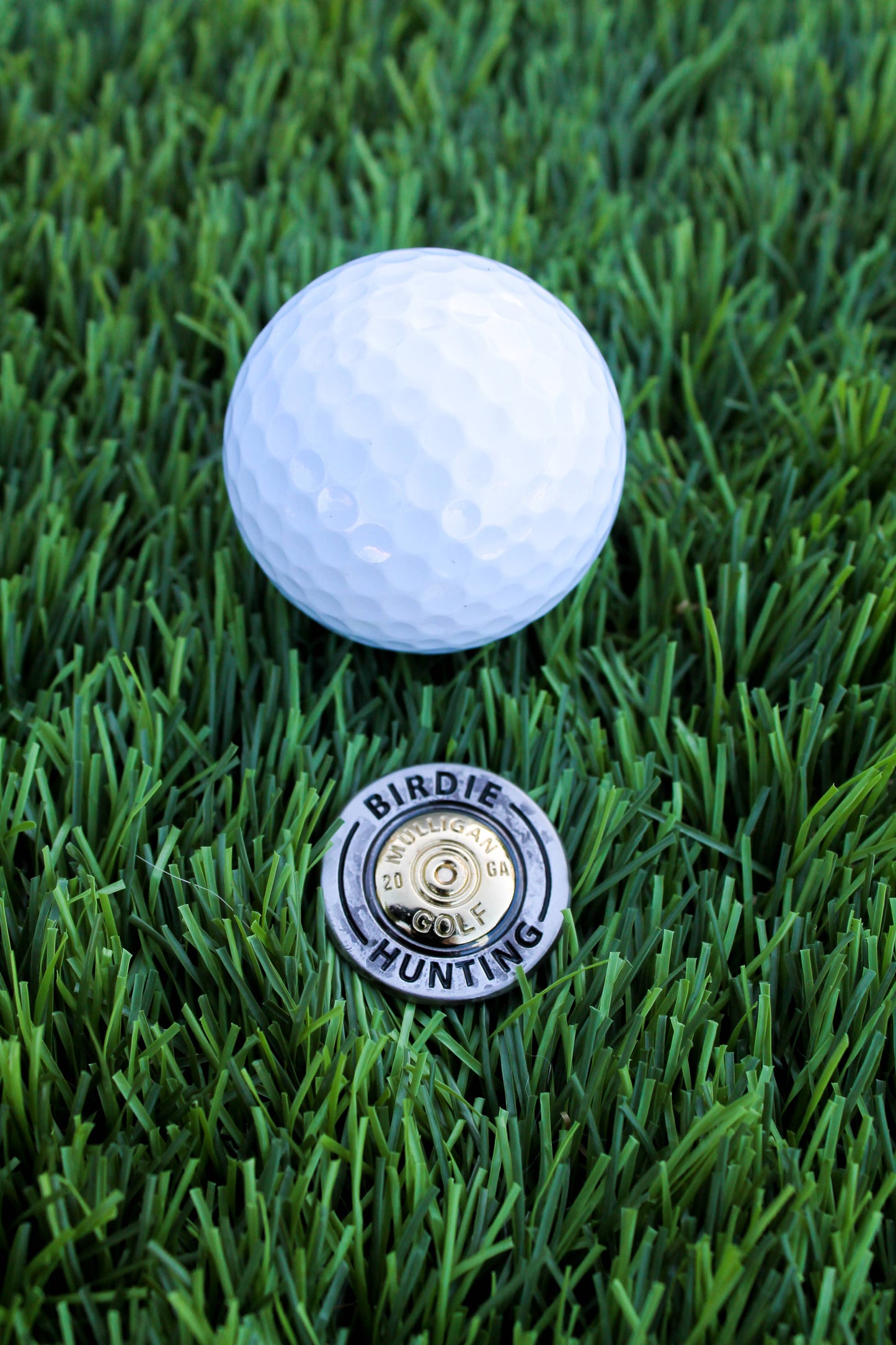 Birdie Hunting Shotgun Shell Ball Marker + Magnetic Hat Clip