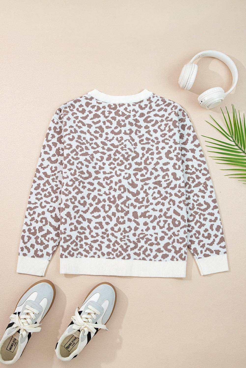 Lovesoft - Khaki Leopard Cardigan Sweater