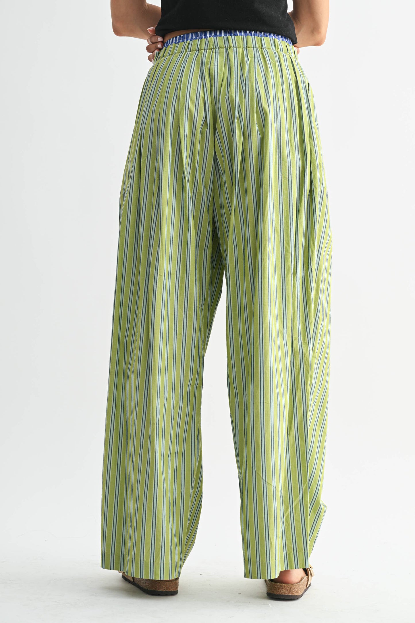 Camellia - STRIPED WIDE-LEG TROUSERS