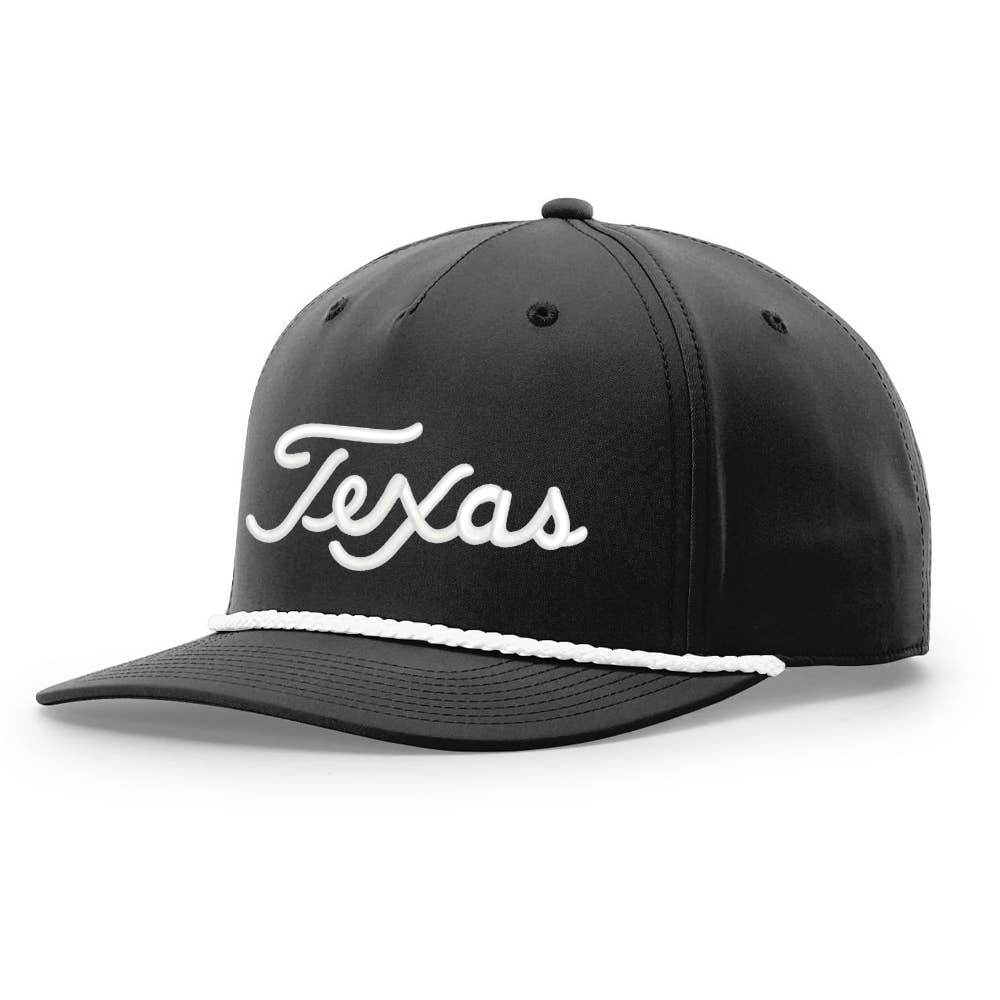 TWT Brand - Texas Script Grandpa Rope 3D Embroidered Hat