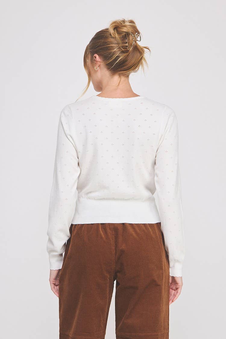 Black Crossover Sweater