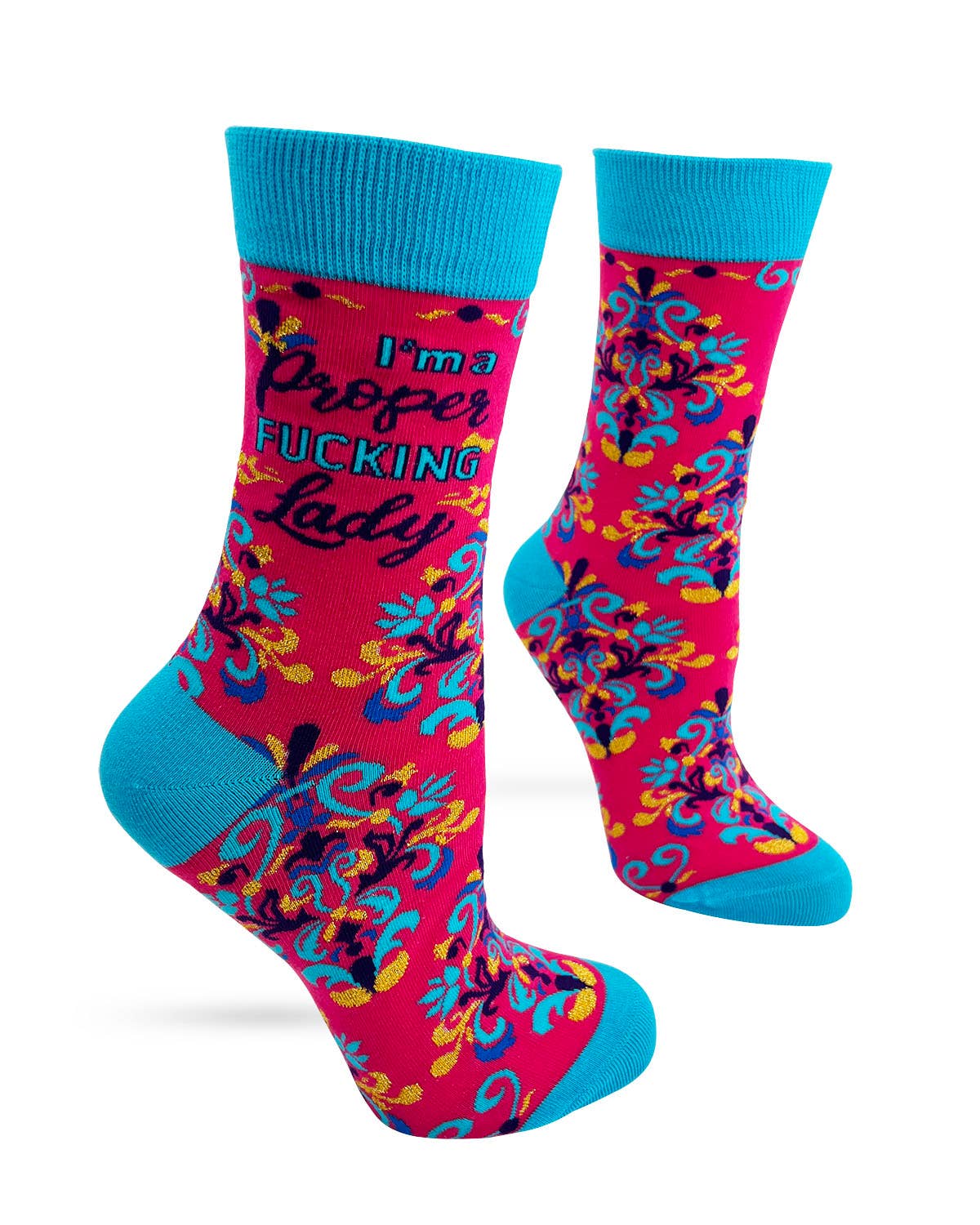 Fabdaz - I'm a Proper Fucking Lady Women's Crew Socks