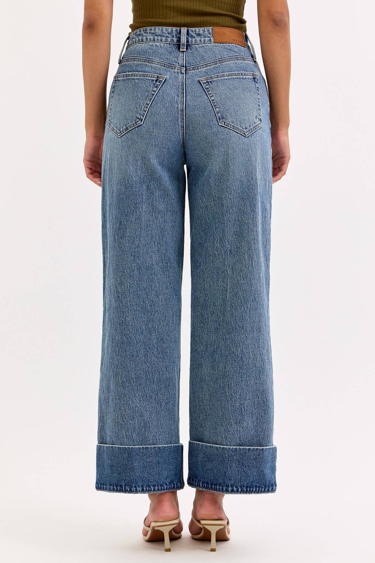 Cello Jeans - WASHED CUFF WIDE LEG