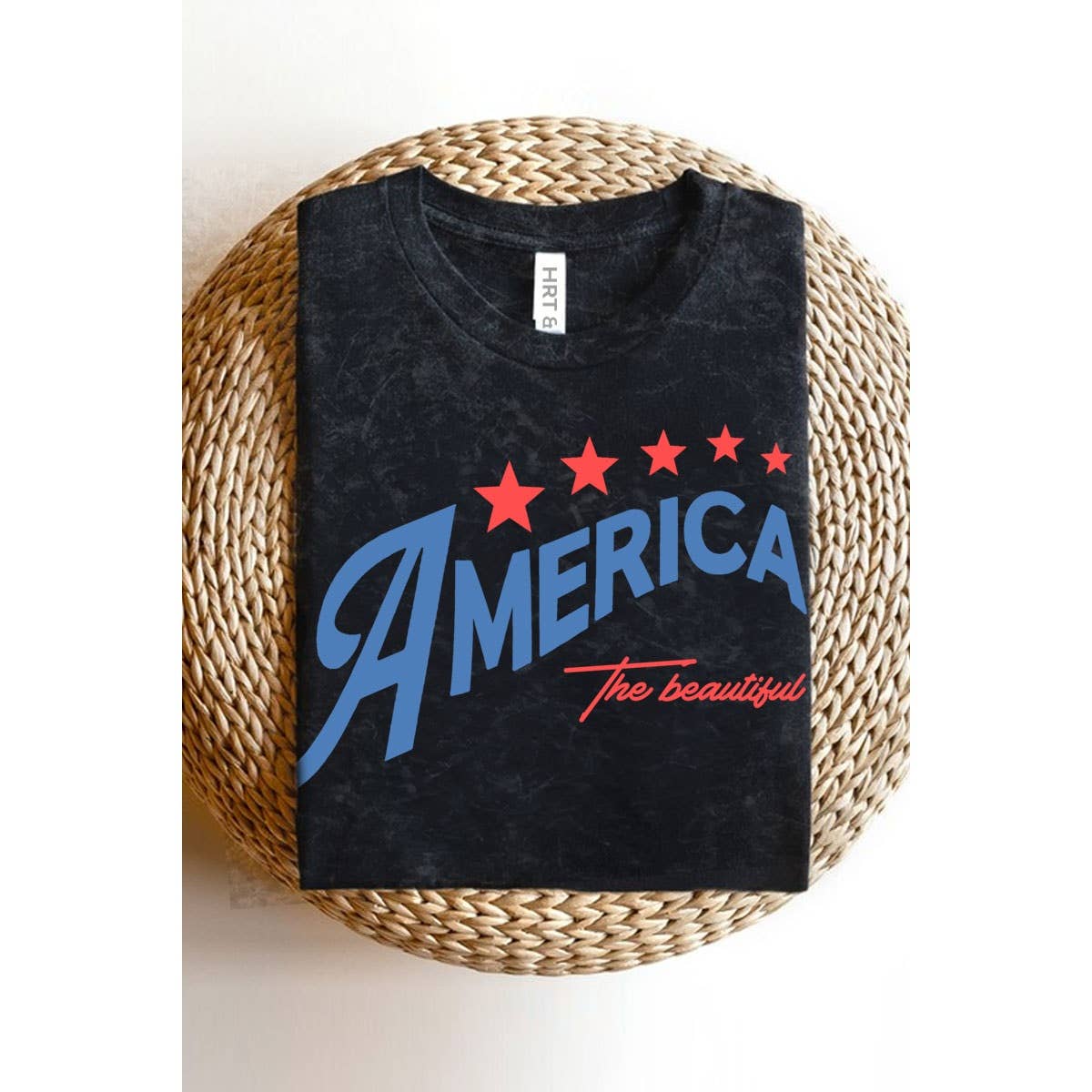 THE BEAUTIFUL AMERICA MINERAL GRAPHIC TEE: Mineral Lt Peach / XL