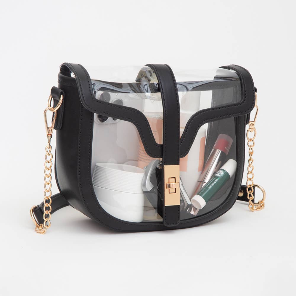 Sensibling Corp. - Clear Transparent Saddle Bag