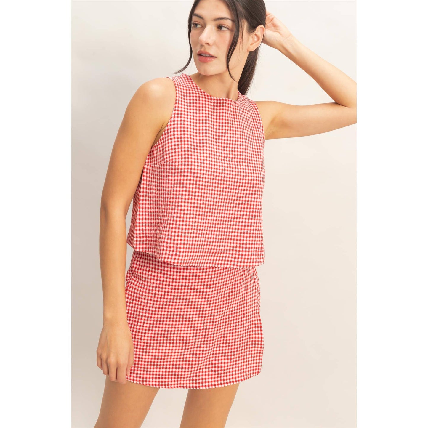 HYFVE - Gingham Skort Set