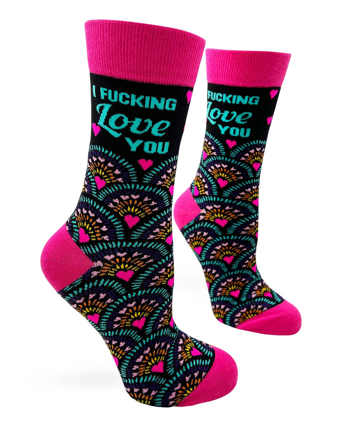 Fabdaz - I Fucking Love You Women's Crew Socks